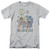Sesame Street Colorful Group Adult 18/1 T-Shirt Athletic Heather