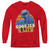 Sesame Street Cookies 4 Life Youth Long Sleeve T-Shirt Red