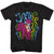 Jimi Hendrix Psychadelic Black Adult T-Shirt