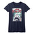 Jaws Worn Japanese Poster Navy Junior Women's T-Shirt