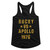 Rocky Rocky Vs Apollo Black Junior Women's Racerback Tank Top T-Shirt