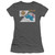 Sesame Street Meanwhile Junior Women's Sheer T-Shirt Charcoal