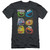 Sesame Street Group Squares Adult 30/1 T-Shirt Charcoal