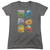 Sesame Street Group Squares Women's T-Shirt Charcoal