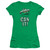 Sesame Street Can It Junior Women's Sheer T-Shirt Kelly Green