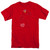 Sesame Street Elmo Loves You Adult 18/1 T-Shirt Red