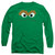 Sesame Street Oscar Face Adult Long Sleeve T-Shirt Kelly Green