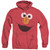 Sesame Street Elmo Face Adult Heather Hoodie Sweatshirt Red