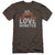 Sesame Street Love Monster Premuim Canvas Adult Slim Fit T-Shirt Charcoal