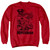 Superman Breaking Chains Adult Crewneck Sweatshirt Red