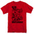 Superman Breaking Chains Adult 18/1 T-Shirt Red
