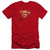 Superman Super Mech Shield Premium Canvas Adult Slim Fit 30/1 T-Shirt Red