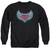 Superman Steel Wings Logo Adult Crewneck Sweatshirt Black