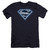 Superman Cyber Shield Premium Canvas Adult Slim Fit 30/1 T-Shirt Navy