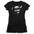 Superman Dripping Shield Junior Women's Sheer T-Shirt Black