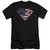 Superman All American Shield Premium Canvas Adult Slim Fit 30/1 T-Shirt Black