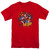 Superman Sorry About The Wall Adult 18/1 T-Shirt Red