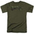 Superman Camo Logo And Shield Adult 18/1 T-Shirt Military Green