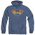 Superman Prismatic Shield Adult Heather Hoodie Sweatshirt Royal Blue
