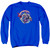 Superman Superman Vs Mongol Adult Crewneck Sweatshirt Royal Blue