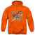Superman Stars And Chains Adult Pullover Hoodie Sweatshirt Orange