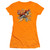 Superman Stars And Chains Junior Women's Sheer T-Shirt Orange