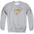 Superman Basketball Shield Adult Crewneck Sweatshirt Athletic Heather