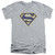 Superman Maize And Blue Shield Adult V-Neck T-Shirt Athletic Heather
