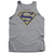 Superman Maize And Blue Shield Adult Tank Top T-Shirt Athletic Heather