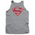 Superman Red And Gold Shield Adult Tank Top T-Shirt Athletic Heather