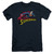 Superman Flying Over Adult 30/1 T-Shirt Navy