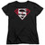 Superman Canadian Shield Women's T-Shirt Black