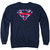 Superman Great Britian Shield Adult Crewneck Sweatshirt Navy