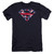 Superman Great Britian Shield Premium Canvas Adult Slim Fit 30/1 T-Shirt Navy