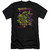 Superman Versus Metallo Blacklight Premium Canvas Adult Slim Fit 30/1 T-Shirt Black