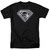 Superman Bling Shield Adult 18/1 T-Shirt Black