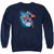 Superman Crystallize Adult Crewneck Sweatshirt Navy