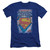 Superman Legendary Premium Canvas Adult Slim Fit 30/1 T-Shirt Royal Blue