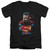 Superman Displeased Adult V-Neck T-Shirt Black
