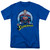 Superman Flying High Again Adult 18/1 T-Shirt Royal Blue