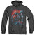 Superman Red Sun Adult Heather Hoodie Sweatshirt Black