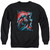 Superman Red Sun Adult Crewneck Sweatshirt Black