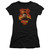 Superman Man On Fire Junior Women's Sheer T-Shirt Black
