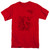 Superman In The City Adult 18/1 T-Shirt Red