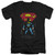 Superman Dark Alley Adult V-Neck T-Shirt Black