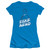 Superman Fake Nerd Junior Women's Sheer T-Shirt Turquoise