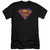 Superman SM Neon Distress Logo Adult 30/1 T-Shirt Black