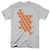 Superman Geo Blocks Adult 18/1 T-Shirt Silver