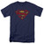 Superman Crackle S Adult 18/1 T-Shirt Navy