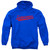 Superman S Tail Adult Pullover Hoodie Sweatshirt Royal Blue